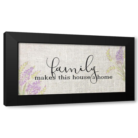 Makes this House Black Modern Wood Framed Art Print by Kimberly, Allen
