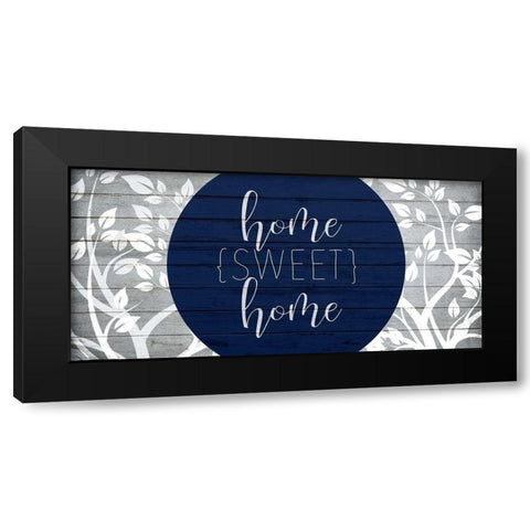 Home Sweet Home Tree Black Modern Wood Framed Art Print by Kimberly, Allen