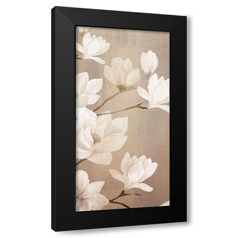 Magnolia Panel 1 Black Modern Wood Framed Art Print by Kimberly, Allen