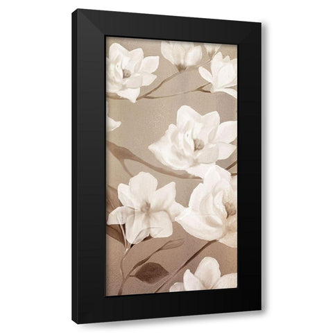 Magnolia Panel 2 Black Modern Wood Framed Art Print with Double Matting by Kimberly, Allen