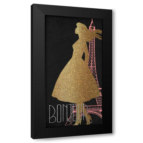 Glamour Time 6 Black Modern Wood Framed Art Print with Double Matting by Kimberly, Allen