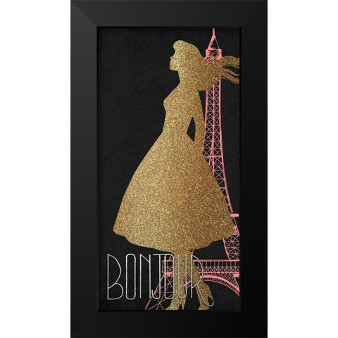 Glamour Time 6 Black Modern Wood Framed Art Print by Kimberly, Allen