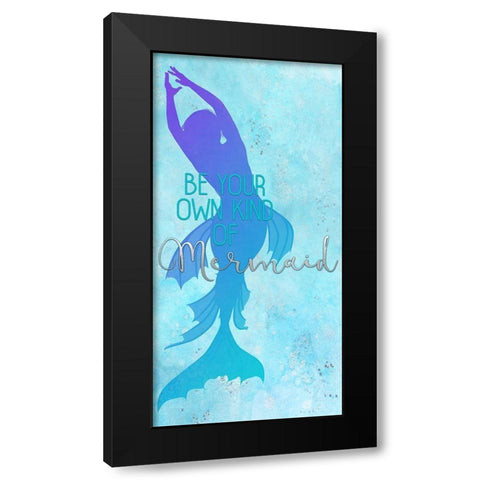 Mermaids 1 Black Modern Wood Framed Art Print by Allen, Kimberly