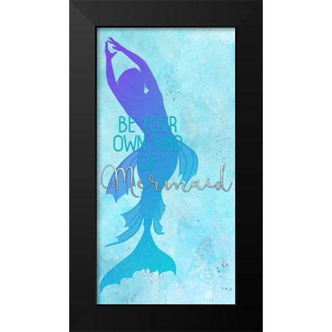 Mermaids 1 Black Modern Wood Framed Art Print by Allen, Kimberly