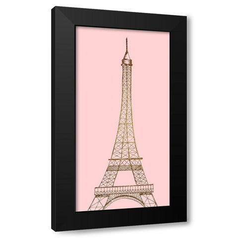 Mon Amour 1 V2 Black Modern Wood Framed Art Print with Double Matting by Allen, Kimberly