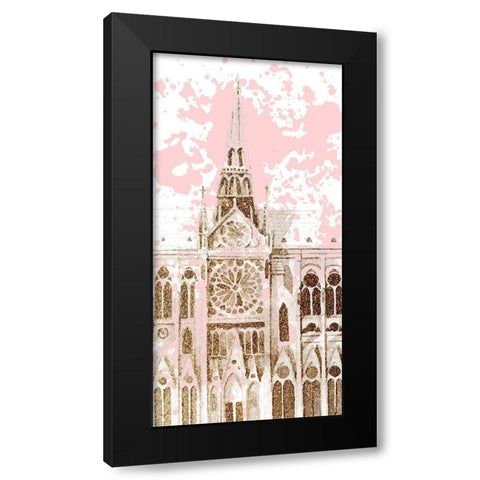 Bonjour Paris 3 Black Modern Wood Framed Art Print with Double Matting by Allen, Kimberly
