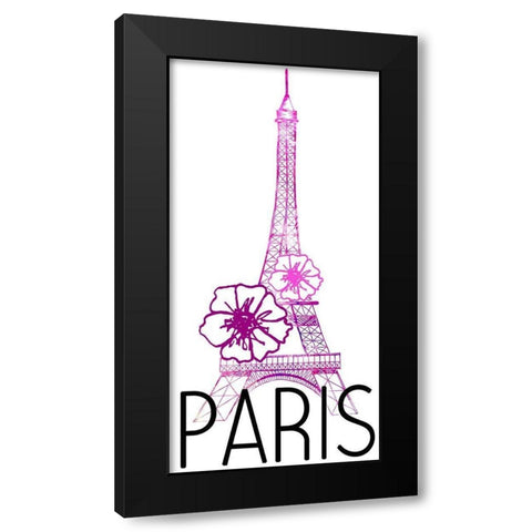 In Paris 1 Black Modern Wood Framed Art Print by Allen, Kimberly