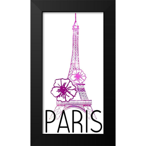 In Paris 1 Black Modern Wood Framed Art Print by Allen, Kimberly