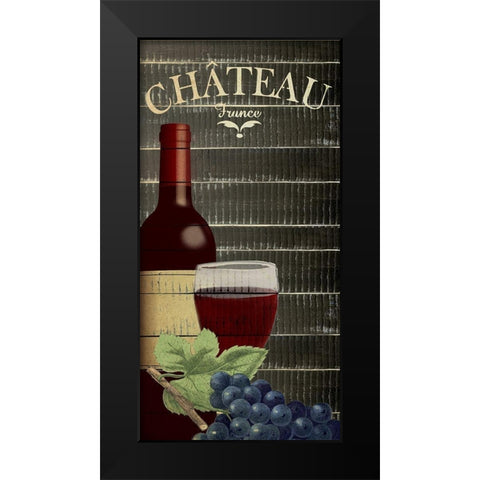 Vino 1 Black Modern Wood Framed Art Print by Allen, Kimberly