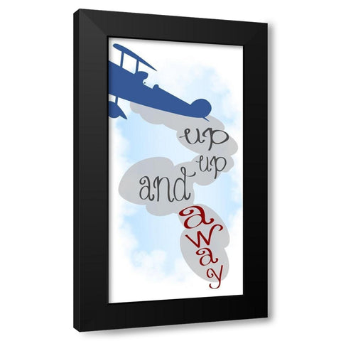 Up Up 1 Black Modern Wood Framed Art Print with Double Matting by Allen, Kimberly