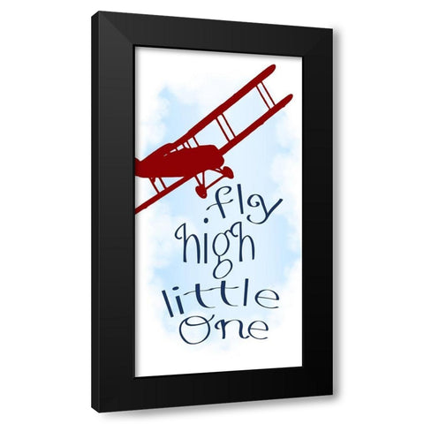 Up Up 6 Black Modern Wood Framed Art Print with Double Matting by Allen, Kimberly