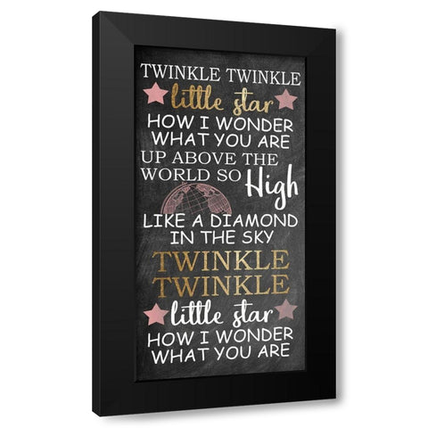 Twinkle 1 Black Modern Wood Framed Art Print with Double Matting by Allen, Kimberly