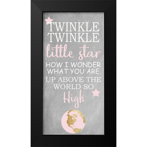 Twinkle Twinkle 1 V2 Black Modern Wood Framed Art Print by Allen, Kimberly