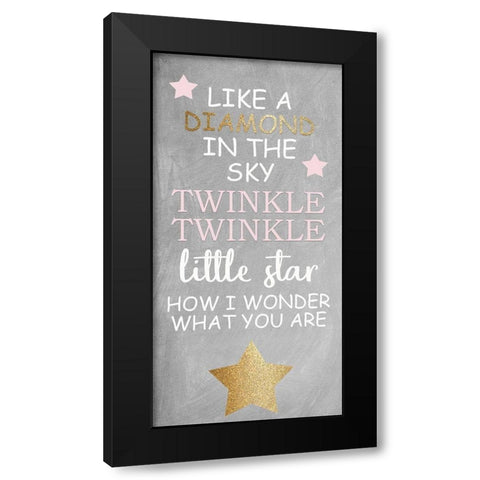 Twinkle Twinkle 6 V2 Black Modern Wood Framed Art Print by Allen, Kimberly