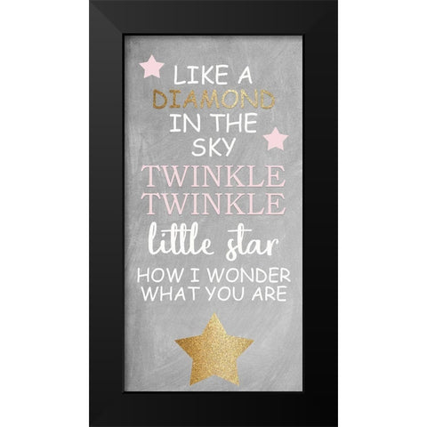 Twinkle Twinkle 6 V2 Black Modern Wood Framed Art Print by Allen, Kimberly