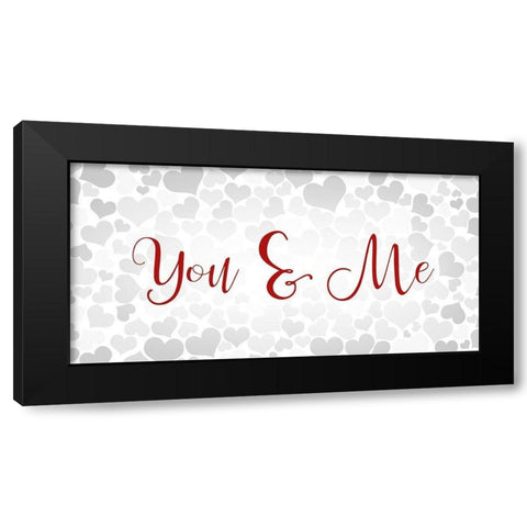 You and Me Black Modern Wood Framed Art Print by Allen, Kimberly