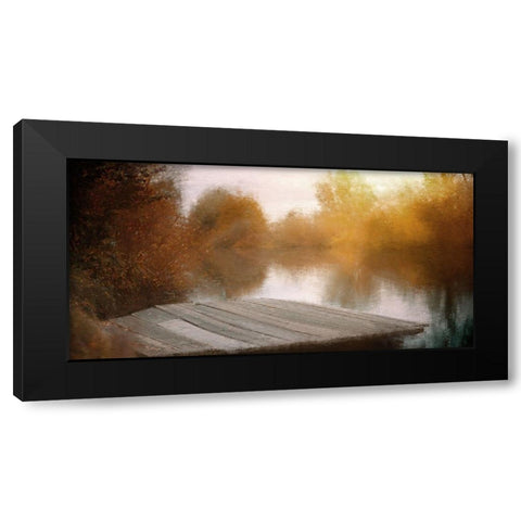 Lake View Black Modern Wood Framed Art Print with Double Matting by Allen, Kimberly