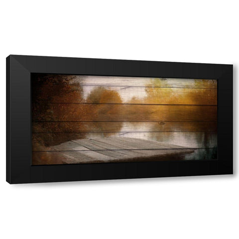 Lake View Wood Black Modern Wood Framed Art Print by Allen, Kimberly