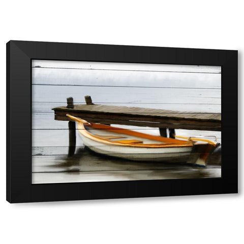 Docked Black Modern Wood Framed Art Print by Allen, Kimberly