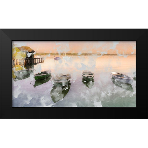 Lake Day Black Modern Wood Framed Art Print by Allen, Kimberly