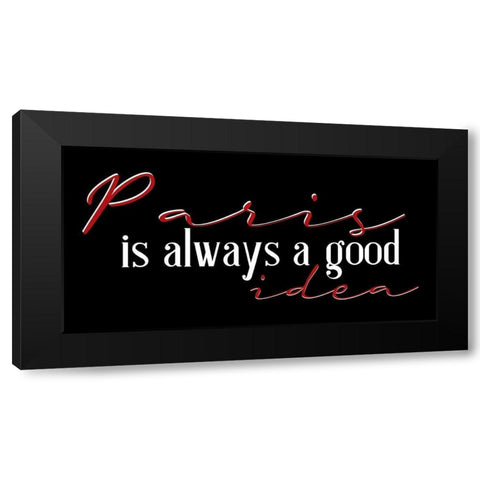 Paris Idea 2 Black Modern Wood Framed Art Print with Double Matting by Allen, Kimberly