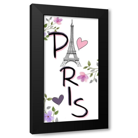 In Paris 1 Black Modern Wood Framed Art Print by Allen, Kimberly