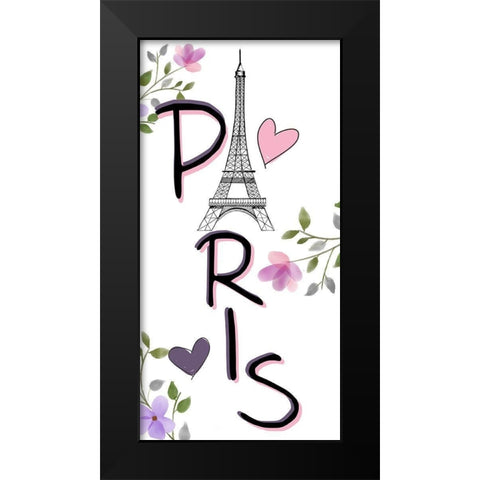 In Paris 1 Black Modern Wood Framed Art Print by Allen, Kimberly