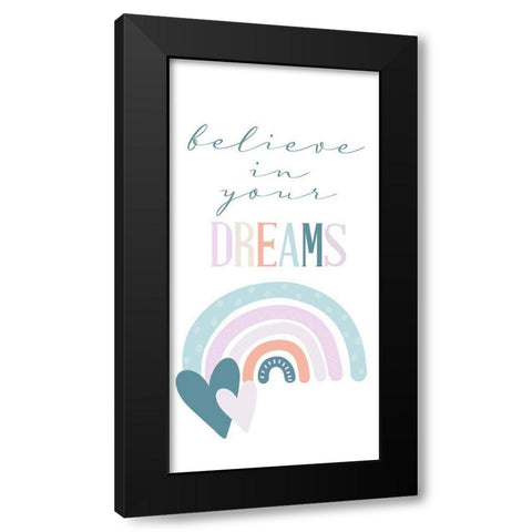 Follow the Rainbow 2 Black Modern Wood Framed Art Print with Double Matting by Allen, Kimberly