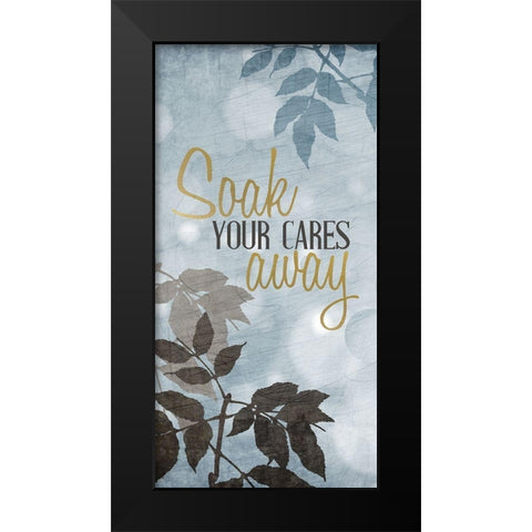 At the Spa 5 Black Modern Wood Framed Art Print by Allen, Kimberly