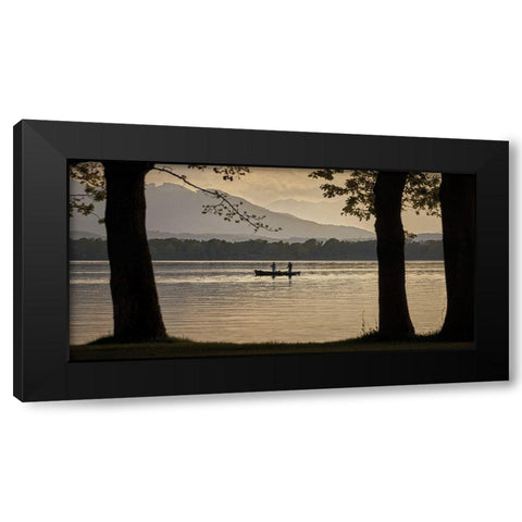 Out Fishing v2 Black Modern Wood Framed Art Print by Allen, Kimberly