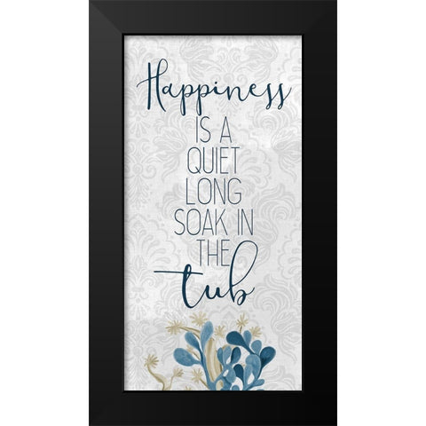 Soak in the Tub 1 Black Modern Wood Framed Art Print by Allen, Kimberly