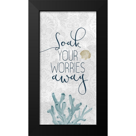 Soak in the Tub 4 Black Modern Wood Framed Art Print by Allen, Kimberly