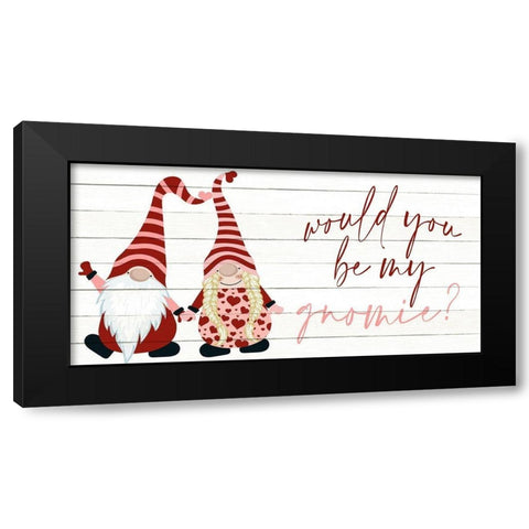 Gnomie Black Modern Wood Framed Art Print by Allen, Kimberly