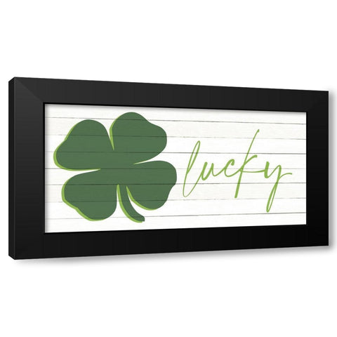 Lucky Black Modern Wood Framed Art Print by Allen, Kimberly
