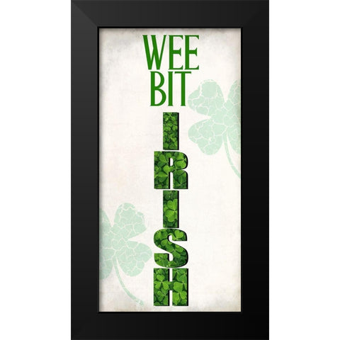 Wee Bit Black Modern Wood Framed Art Print by Allen, Kimberly