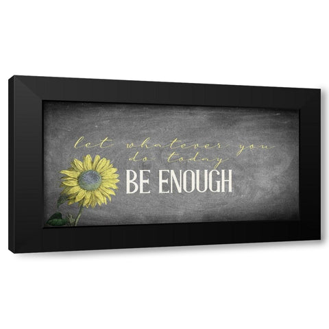 Enough Black Modern Wood Framed Art Print by Allen, Kimberly
