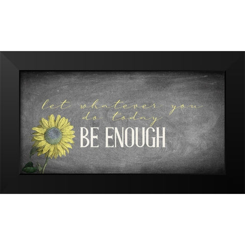 Enough Black Modern Wood Framed Art Print by Allen, Kimberly