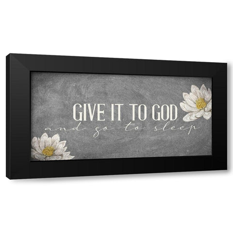 Give It Black Modern Wood Framed Art Print by Allen, Kimberly