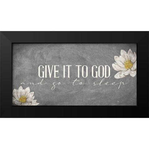 Give It Black Modern Wood Framed Art Print by Allen, Kimberly