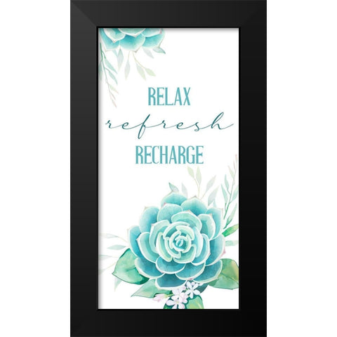 Recharge 1 Black Modern Wood Framed Art Print by Allen, Kimberly