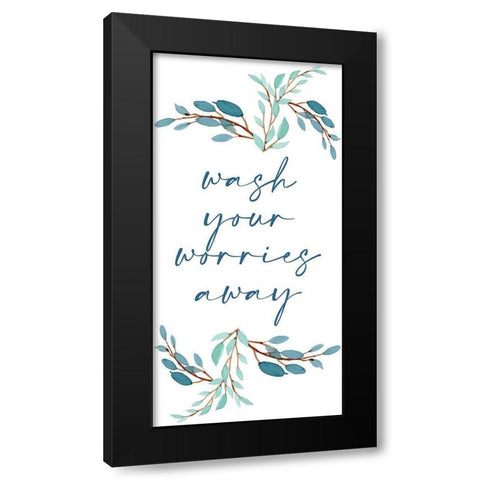 French Blue 5 Black Modern Wood Framed Art Print with Double Matting by Allen, Kimberly