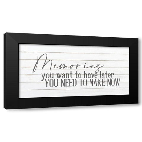 Memories v1 Black Modern Wood Framed Art Print with Double Matting by Allen, Kimberly