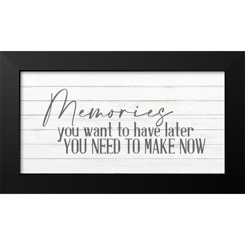 Memories v1 Black Modern Wood Framed Art Print by Allen, Kimberly