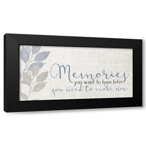 Memories V4 Black Modern Wood Framed Art Print with Double Matting by Allen, Kimberly