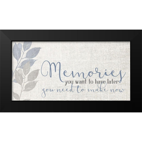 Memories V4 Black Modern Wood Framed Art Print by Allen, Kimberly