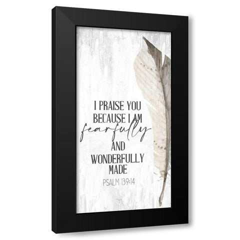 I Praise Black Modern Wood Framed Art Print by Allen, Kimberly