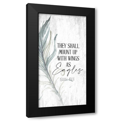 They Shall Black Modern Wood Framed Art Print by Allen, Kimberly