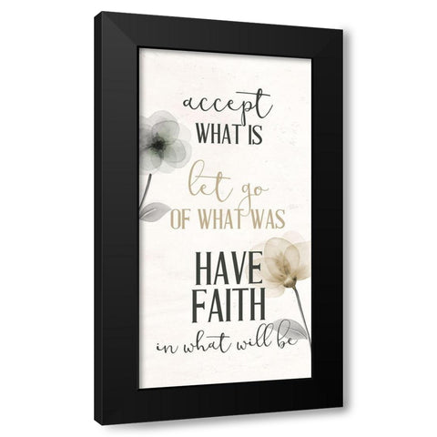 Open Bloom 3 Black Modern Wood Framed Art Print by Allen, Kimberly