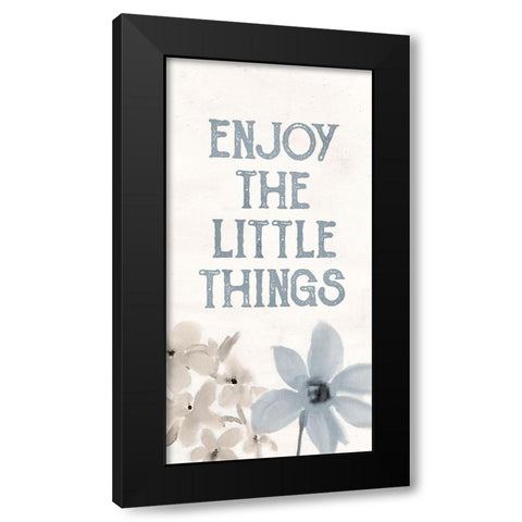 Spring Blue 3 Black Modern Wood Framed Art Print with Double Matting by Allen, Kimberly
