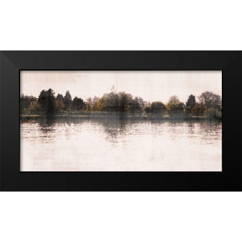 Serenity Lake Black Modern Wood Framed Art Print by Allen, Kimberly